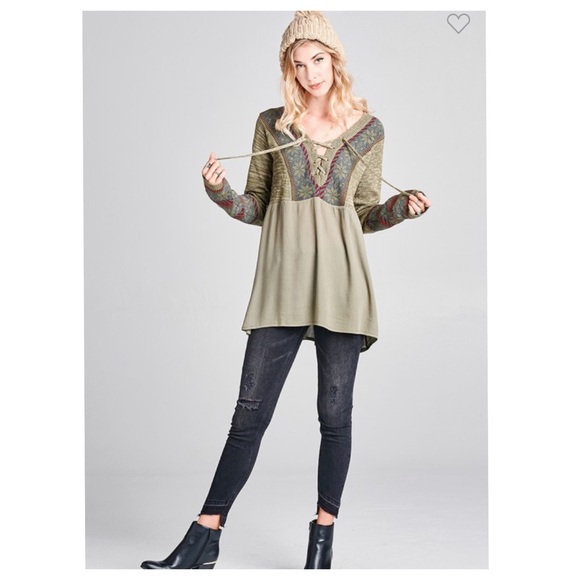 1 left❤️2 for $40❤️boho babydoll top - Picture 6 of 9